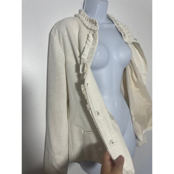 chicos fall cardigan jacket ivory size 2 | large - Picture 5 of 7